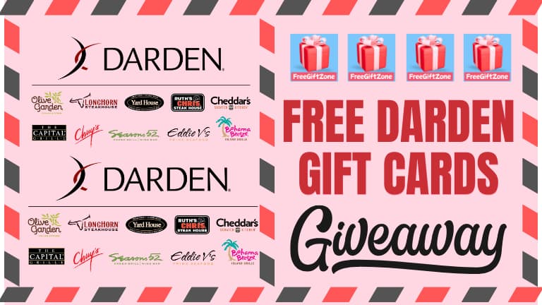 Free darden gift cards giveaway