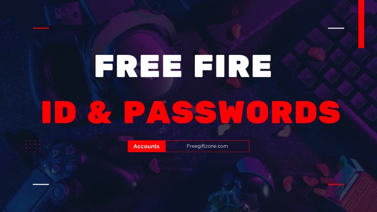 Get free fire id with passwords