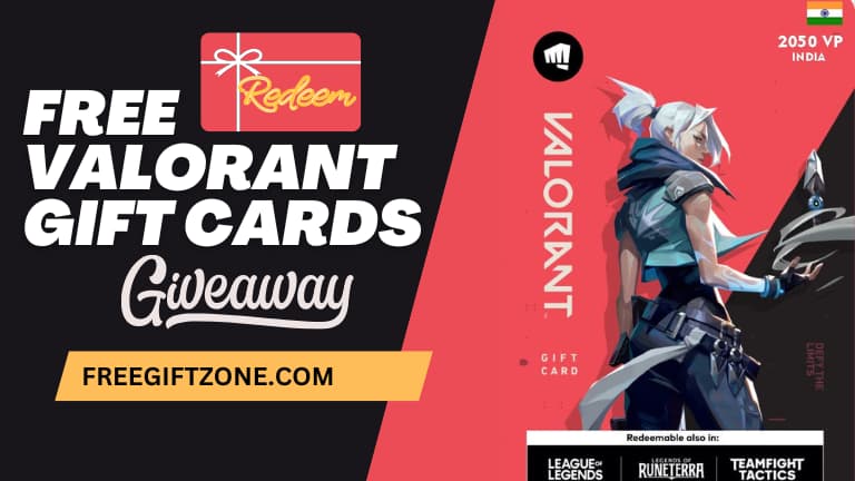 Free valorant gift cards and redeem codes