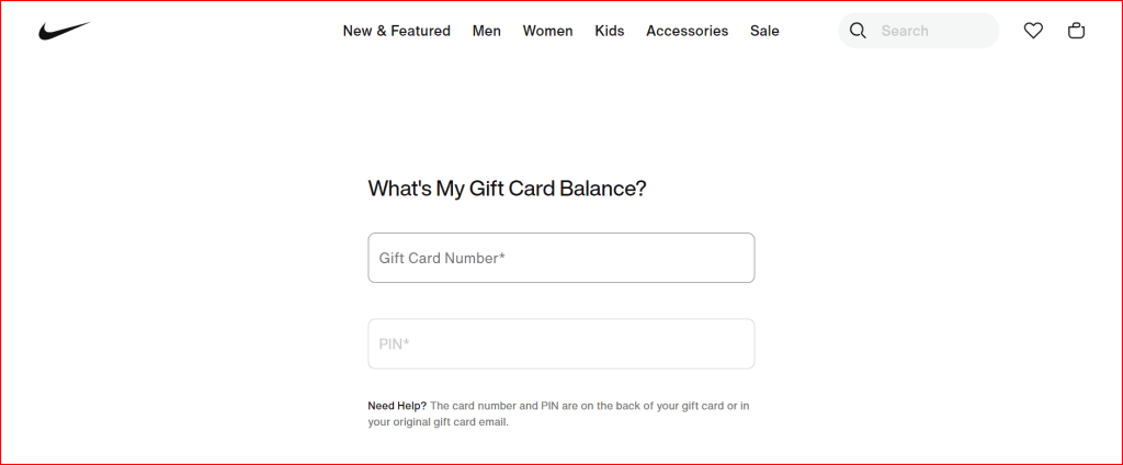 nike gift cards redeem